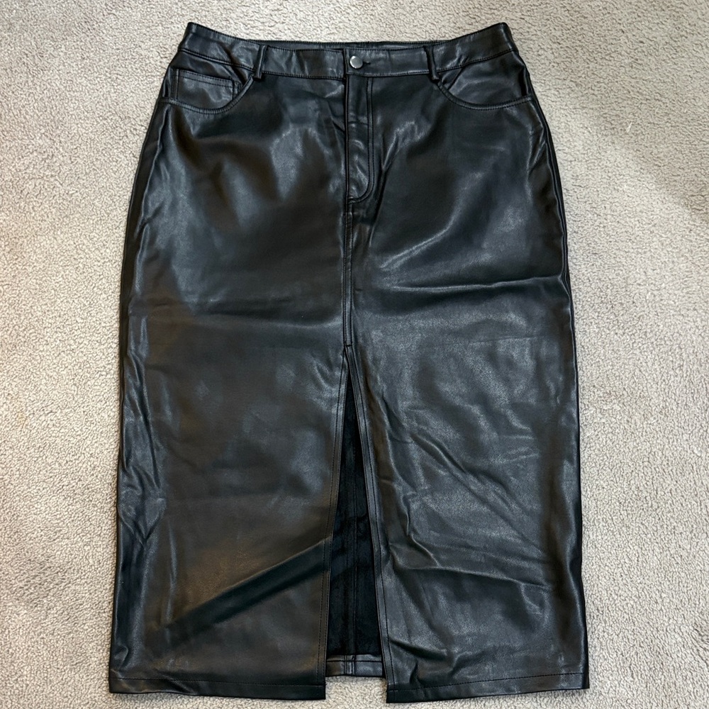 NWT Pleather Skirt